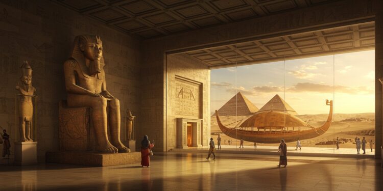 Découvrez les 5 merveilles du Grand Musée Égyptien inauguré au Caire  statues colossales trésors de Toutânkhamon barques solaires Un joyau culturel pour 5 millions de visiteurs annuels   Viral Mag