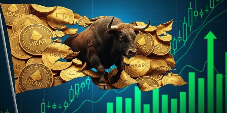 Découvrez comment le prix HBAR forme un bull flag au dessus de 012 $ signalant un possible renversement haussier Analyse technique volume en hausse et perspectives pour les investisseurs en crypto   Viral Mag