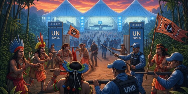 Heurts Indigènes à la COP30 : Tensions Inattendues - Viral Mag Découvrez les rares affrontements entre manifestants indigènes et sécurité à la COP30 de Belem Un incident marquant qui questionne la participation autochtone à la conférence climat Viral Mag