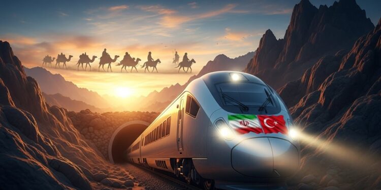 Découvrez comment lIran et la Turquie lancent une liaison ferroviaire stratégique de 200 km pour relier lEurope à lAsie un projet à 16 milliard de dollars intégré aux Nouvelles Routes de la Soie   Viral Mag