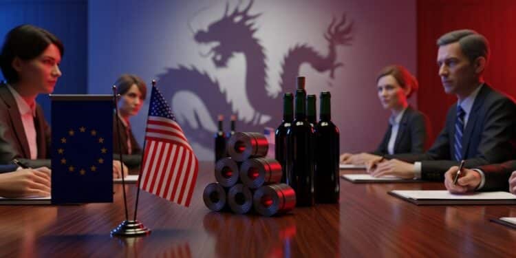 L’UE Presse les USA pour Baisser les Droits sur l’Acier - Viral Mag LUnion européenne tente de convaincre Washington de réduire fortement ses droits de douane sur lacier et laluminium Vins spiritueux et surcapacités chinoises au cœur des négociations cruciales à Bruxelles Viral Mag