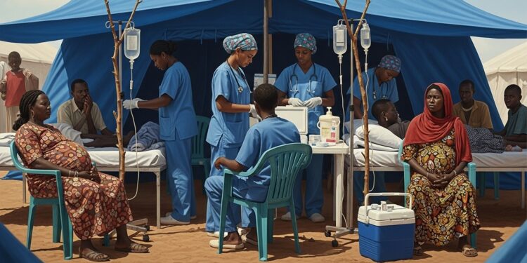 Médecins Déplacés : Ils Soignent les Réfugiés dans l’Exode - Viral Mag Déplacés comme leurs patients des médecins fuient le Darfour et montent des cliniques de fortune au Soudan Témoignages choc dun dévouement au milieu du chaos Viral Mag