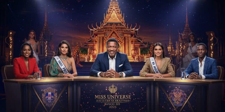 Découvrez Claude Makélélé dans le jury de Miss Univers 2025 à Bangkok avec Ève Gilles pour la France Événement glamour diversité et prestige sportif au cœur de lAsie   Viral Mag