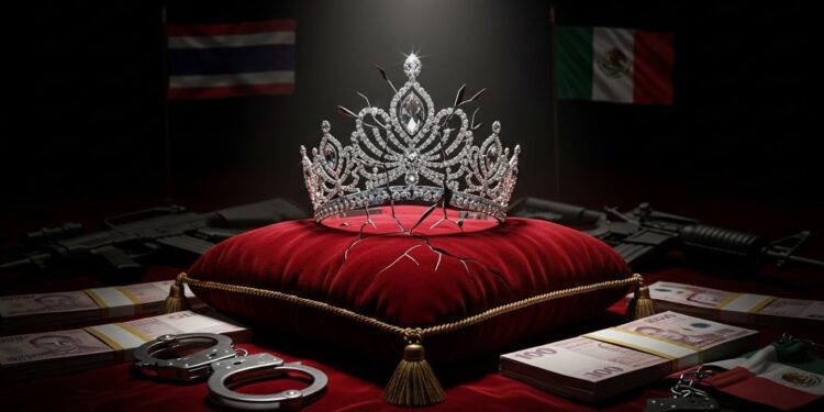 Miss Univers 2025 : Fraude, Armes et Scandales Explosifs - Viral Mag Derrière la couronne de Miss Mexique 2025 se cachent des accusations graves mandat darrêt en Thaïlande pour fraude et enquête pour trafic darmes au Mexique contre les deux propriétaires du concours Viral Mag