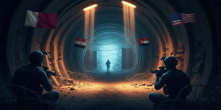 Négociations Secrètes pour Sauver les Combattants du Hamas - Viral Mag Des dizaines de combattants du Hamas sont coincés dans des tunnels à Gaza Des négociations intenses impliquant lÉgypte le Qatar la Turquie et les États Unis tentent de trouver une issue avant leffondrement du cessez le feu Viral Mag