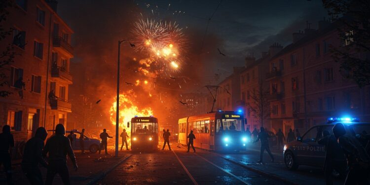 Nuit d’Halloween Chaotique : Violences Urbaines Explosives - Viral Mag Découvrez les incidents violents dHalloween à Lyon Rillieux la Pape et Drôme  tirs de mortiers incendies interpellations Une nuit agitée qui interroge la sécurité   Viral Mag