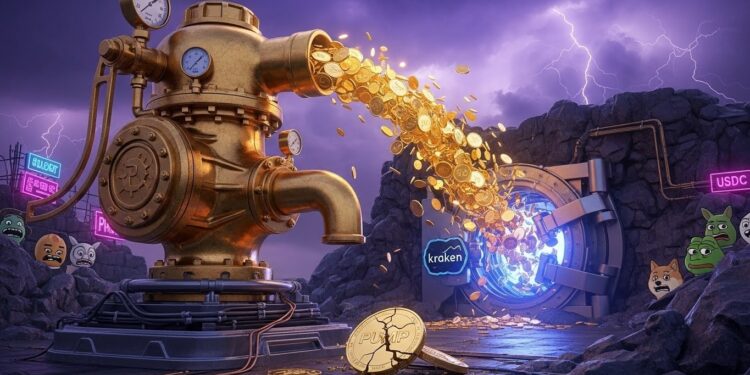 Pump.fun : 75M$ de Plus vers Kraken, le Cash-Out? - Viral Mag En 12 jours Pumpfun a transféré 480 millions de dollars en USDC vers Kraken Léquipe jure quil ne sagit pas dun cash out mais la communauté ny croit plus Décryptage complet dun scandale qui secoue Solana Viral Mag