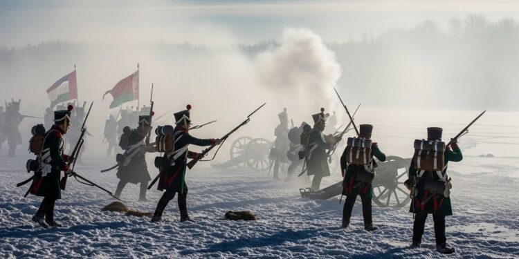 Découvrez comment la guerre en Ukraine a transformé la grande reconstitution historique de la bataille de la Bérézina 2025  plus aucun Européen de lOuest seulement Russes et Biélorusses dans la neige et la fumée   Viral Mag