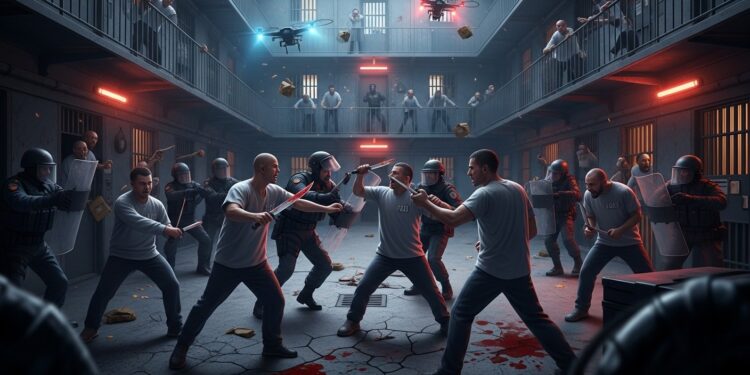 Rixe Sanglante à Nantes : 5 Détenus Blessés - Viral Mag Découvrez les détails choc dune violente rixe à larme blanche à la prison de Nantes 5 blessés tension extrême et révélations sur les trafics La surpopulation aggrave t elle la crise carcérale Viral Mag