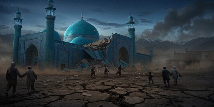 Découvrez les détails du séisme de magnitude 63 qui a frappé le nord de lAfghanistan tuant plus de 20 personnes et endommageant la mosquée bleue de Mazar e Sharif Bilan provisoire et contexte sismique   Viral Mag