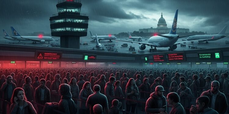 Shutdown Aérien : Vols Réduits Avant Thanksgiving - Viral Mag Découvrez comment la paralysie budgétaire aux USA menace le trafic aérien avant Thanksgiving avec annulations massives et bataille politique acharnée Viral Mag