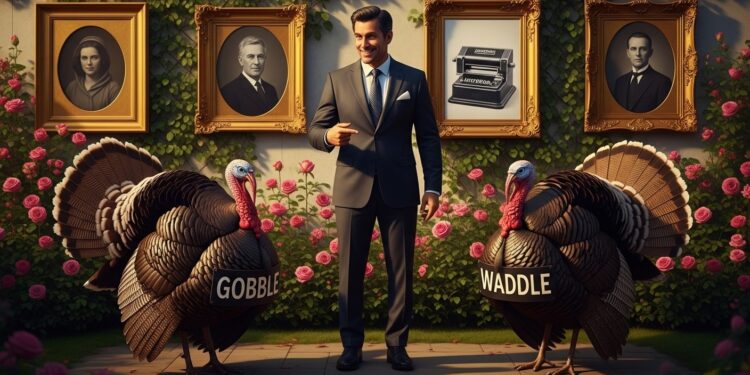 Donald Trump transforme la traditionnelle grâce des dindes en règlement de comptes  insultes cinglantes contre Pritzker Johnson Pelosi Schumer et Biden Retour sur une cérémonie Thanksgiving explosive   Viral Mag