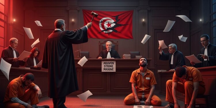 Tunisie : Verdict Explosif Attendu dans le Complot d’État - Viral Mag En Tunisie le verdict en appel du méga procès pour complot contre lÉtat est imminent Des figures majeures de lopposition risquent des décennies de prison Un procès sous haute tension qui interroge lavenir démocratique du pays Viral Mag