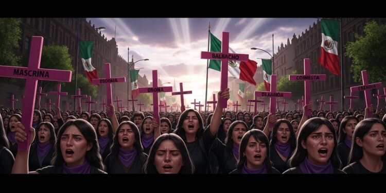 Dix femmes tuées chaque jour impunité totale  des centaines de Mexicaines ont manifesté à Mexico pour dire stop aux féminicides et aux violences de genre   Viral Mag