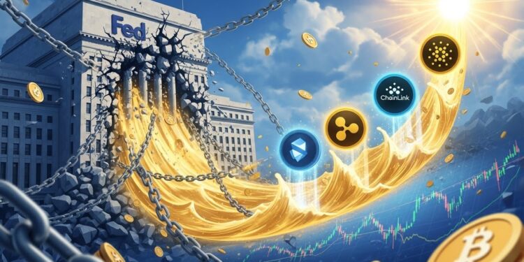 XRP, Chainlink et Cardano : Altcoins en vue sur le pivot Fed - Viral Mag Découvrez pourquoi XRP Chainlink et Cardano pourraient exploser avec la fin du resserrement quantitatif de la Fed Analyse des patterns historiques et opportunités pour les investisseurs en cryptos Viral Mag