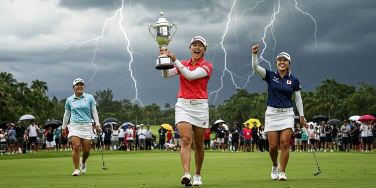 Découvrez le suspense haletant du Maybank Championship  Miyu Yamashita remporte son deuxième titre LPGA en play off Céline Boutier brille en 16e place avec un finish explosif   Viral Mag