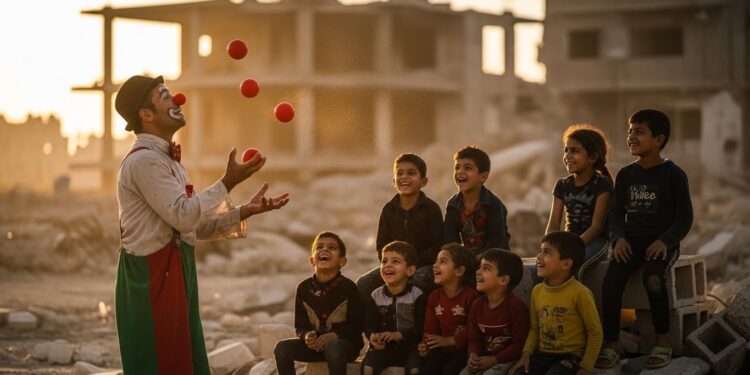 Découvrez  One more show  le documentaire bouleversant qui suit les clowns et jongleurs du Free Gaza Circus au cœur du conflit Résilience rires denfants et espoir face à lhorreur   Viral Mag