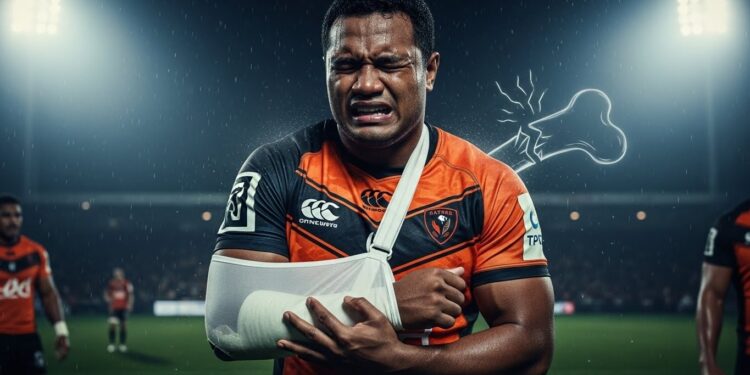 Adrea Cocagi centre fidjien du Castres Olympique souffre dune fracture de lavant bras et sera absent trois mois Découvrez limpact sur le CO avant la réception de Lyon et létat des autres blessés   Viral Mag