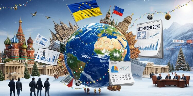 Agenda International : Événements Clés Décembre 2025 - Viral Mag Découvrez les grands rendez vous mondiaux du 18 au 26 décembre 2025 sommet européen avec Zelensky conférence de Poutine Noël mondial et décisions économiques majeures Viral Mag