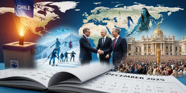 Agenda International : Les Événements Clés De Décembre 2025 - Viral Mag Découvrez les grands rendez vous mondiaux du 14 au 22 décembre 2025 élections au Chili visites diplomatiques sommets européens sorties ciné et sport Un tour dhorizon complet des actualités internationales Viral Mag