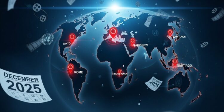 Agenda Mondial Décembre 2025 : Les Événements Qui Vont Marquer l’Histoire - Viral Mag Découvrez lagenda international complet du 12 au 20 décembre 2025 politique explosive cinéma événement sport culture et économie Tous les rendez vous incontournables à ne pas manquer Viral Mag