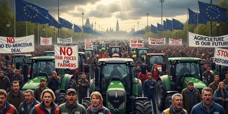 Agriculteurs en Colère : Mobilisation Massive contre PAC et Mercosur - Viral Mag Découvrez pourquoi des milliers dagriculteurs manifestent à Bruxelles et en France contre la réforme de la PAC et le traité Mercosur Une crise existentielle menace lavenir du secteur agricole européen Viral Mag