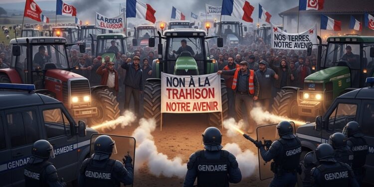 Agriculteurs en Colère : Vaches Abattues Sous Gaz Lacrymogène - Viral Mag En Ariège des centaines dagriculteurs ont tenté dempêcher labattage dun troupeau touché par la dermatose nodulaire Retour sur une crise qui révèle les fractures profondes du monde agricole français Viral Mag