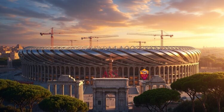 LAS Rome franchit une étape décisive avec le dépôt du projet de son futur stade à Pietralata Un symbole moderne pour le club et une opportunité majeure pour lEuro 2032 co organisé par lItalie   Viral Mag