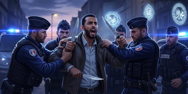 Découvrez les détails choquants dune interpellation musclée à Nice impliquant un homme armé de couteaux radicalisé et criant Allah Akbar Entre minimisation médiatique et réalité des faits une affaire qui interroge sur la sécurité   Viral Mag