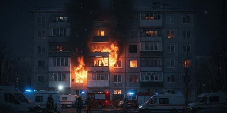 Attaque de Drone à Tver : 7 Blessés dans un Immeuble Touché - Viral Mag Dans la nuit un drone ukrainien a frappé un immeuble résidentiel à Tver à 180 km de Moscou Sept personnes dont un enfant sont blessées Retour sur cette nouvelle escalade qui touche désormais les civils russes Viral Mag