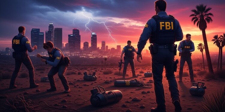 Attentat Déjoué à Los Angeles : Quatre Arrestations Choc pour le Nouvel An - Viral Mag Découvrez comment le FBI a stoppé un projet dattentats explosifs à Los Angeles pour le Nouvel An impliquant quatre suspects dun groupe extrémiste Détails exclusifs sur cette menace évitée de justesse Viral Mag