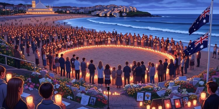 Australie : Recueillement National Une Semaine Après l’Attentat Tragique de Bondi - Viral Mag LAustralie observe une journée de recueillement une semaine après lattaque antisémite à Bondi Beach qui a coûté la vie à 15 personnes Découvrez les mesures gouvernementales et les réactions de la communauté face à ce drame Viral Mag