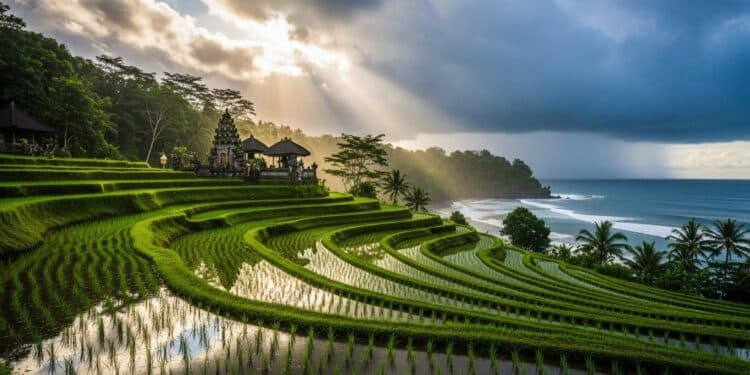 Bali en Février : Pluies, Paradis et Moins de Foule - Viral Mag Découvrez Bali en février climat tropical pluvieux faible affluence prix bas et nature luxuriante Guide complet pour un voyage authentique et inoubliable sur lîle des Dieux Viral Mag