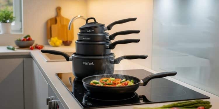 Batterie Tefal Ingenio à -24% : Révolution Cuisine - Viral Mag Découvrez la batterie de cuisine Tefal Ingenio 8 pièces à moins de 100€ sur Amazon Pratique empilable et compatible tous feux elle transforme vos habitudes en cuisine avec une réduction de 24 Viral Mag