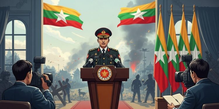 Birmanie : La Junte Défie les Critiques sur ses Élections Contestées - Viral Mag La junte militaire birmane rejette les accusations internationales de scrutin non démocratique pour les élections de fin décembre 2025 affirmant un retour à la démocratie malgré la guerre civile Viral Mag