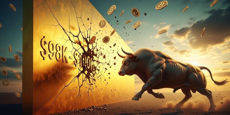 Découvrez comment Bitcoin défie la zone de résistance cruciale à 98 100k dollars Les taureaux doivent ils triompher pour un rallye final ou risquent ils un repli majeur  Analyse experte et perspectives macro   Viral Mag