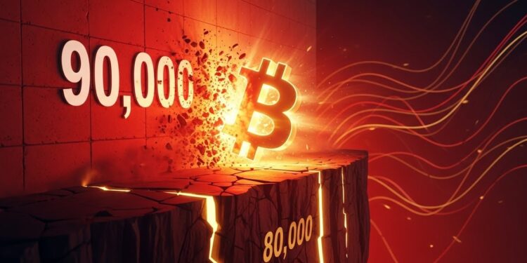 Découvrez pourquoi Bitcoin peine à franchir les 90 000 dollars malgré les tentatives répétées Analyse technique détaillée  résistance majeure supports clés et risques de correction imminente   Viral Mag