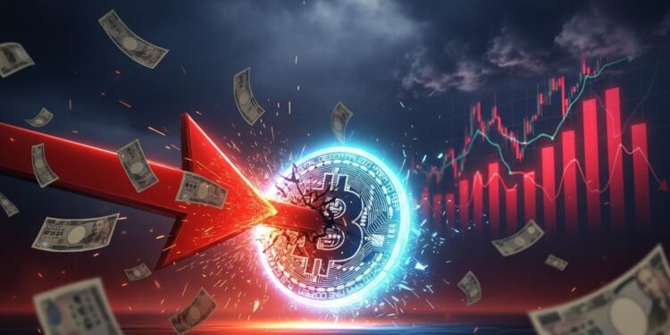 Bitcoin Menacé d’un Crash à 75 000 Dollars - Viral Mag Découvrez pourquoi le Bitcoin risque une chute brutale vers 75 000 $ avec la décision imminente de la Banque du Japon Analyse technique carry trade et impacts historiques expliqués en détail Viral Mag