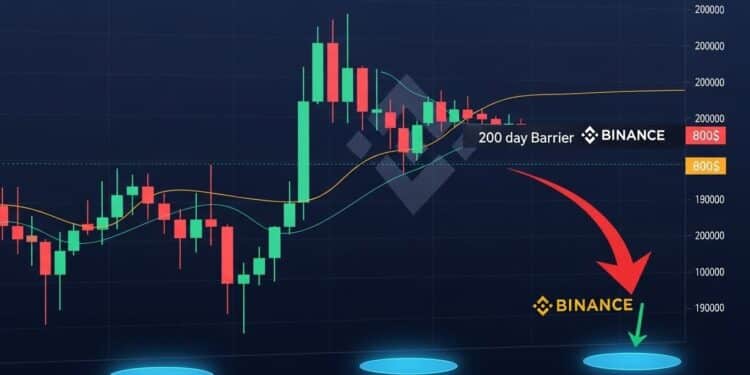 BNB Vers 800$ : Rejet de la MA 200 Freine l’Ascension - Viral Mag Découvrez pourquoi le prix du BNB cible les 800$ face aux rejets répétés de la moyenne mobile 200 Analyse technique approfondie perspectives baissières et stratégies pour traders avisés en cryptomonnaie Viral Mag