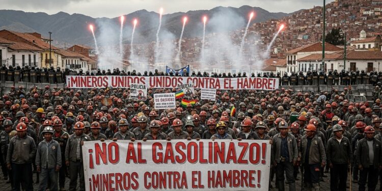 Des centaines de mineurs manifestent à La Paz contre la suppression des subventions aux carburants décidée par le président Rodrigo Paz provoquant un doublement des prix et une vague de protestations en Bolivie   Viral Mag