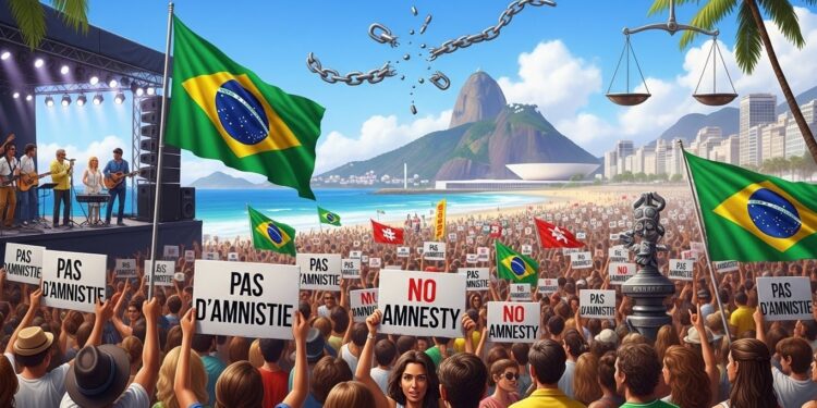 Brésil : Des Dizaines De Milliers Manifestent Contre La Réduction De Peine De Bolsonaro - Viral Mag Des milliers de Brésiliens ont manifesté dans les grandes villes contre un projet parlementaire visant à alléger la condamnation de Jair Bolsonaro à 27 ans de prison pour tentative de coup dÉtat Un cri pour la démocratie Viral Mag