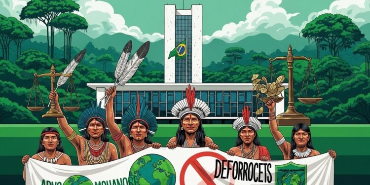 Brésil : Victoire Historique pour les Droits Indigènes à la Terre - Viral Mag La Cour suprême du Brésil invalide une loi restrictive sur les terres ancestrales indigènes renforçant leur protection contre la déforestation Un tournant majeur malgré les tensions avec le Parlement Viral Mag