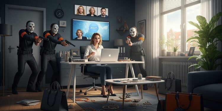 Découvrez le terrifiant home jacking dun couple de télétravailleurs à Ivry sur Seine  trois faux policiers armés surgissent pendant une visioconférence et repartent avec le butin sous les yeux des collègues   Viral Mag