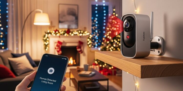 Caméra Surveillance IA à Petit Prix pour Vacances Sereines - Viral Mag Découvrez cette caméra de surveillance connectée boostée à lIA à moins de 20€ Parfaite pour sécuriser votre maison pendant les vacances avec détection intelligente et vision nocturne Viral Mag