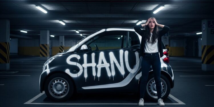 Canular Raté de Cyril Hanouna : La Voiture de Shana Détruite - Viral Mag Découvrez comment un simple gag de Cyril Hanouna a viré au cauchemar en direct la Smart de sa chroniqueuse Shana Loustau recouverte de peinture indélébile Réactions excuses et polémique Viral Mag