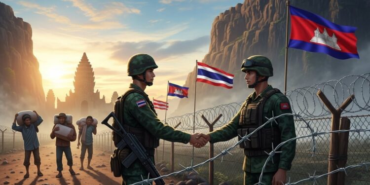 La Thaïlande et le Cambodge annoncent un cessez le feu immédiat après trois semaines de combats frontaliers meurtriers 47 morts près dun million de déplacés  un accord ouvre t il enfin la voie à une paix durable    Viral Mag