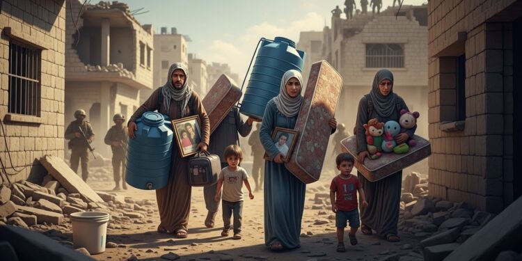 En Cisjordanie des habitants du camp de Nour Chams reviennent récupérer leurs biens avant la destruction de leurs maisons par larmée israélienne Une opération qui déplace des milliers de personnes et soulève de vives critiques   Viral Mag