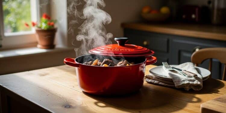Cocotte Le Creuset Cerise à -40% : Le Bon Plan Inratable - Viral Mag Découvrez la cocotte Le Creuset Signature 24 cm Cerise à seulement 19199 € au lieu de 355 € sur Amazon Une réduction exceptionnelle de 40 sur lincontournable de la cuisine française en fonte émaillée Ne ratez pas ce deal limité Viral Mag