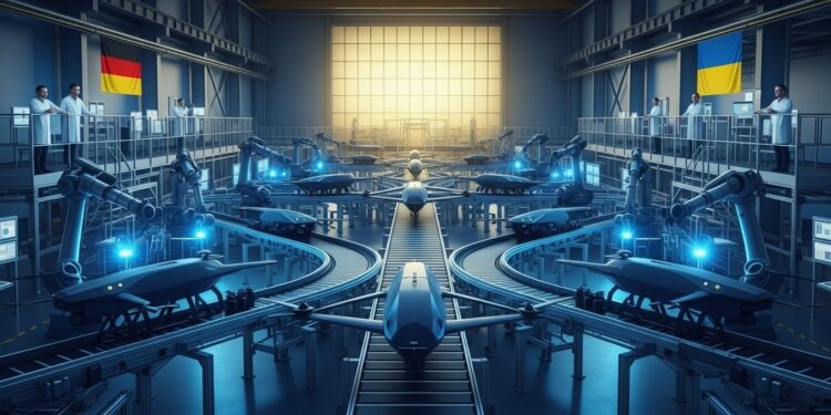 Coentreprise Allemande Produit Drones Pour Ukraine - Viral Mag Découvrez comment une alliance germano ukrainienne va fabriquer des milliers de drones en Allemagne pour soutenir leffort de guerre de Kiev face à la Russie Une coopération stratégique majeure Viral Mag