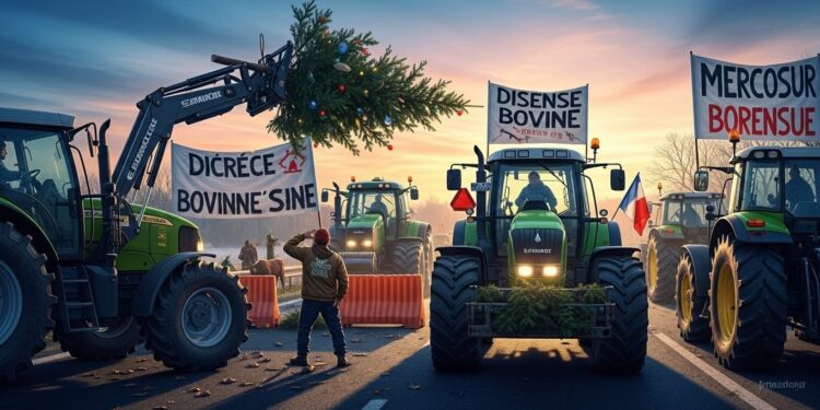 Colère Agricole en France : Dermatose et Mercosur en Première Ligne - Viral Mag La colère des agriculteurs français persiste avec des blocages routiers contre la gestion de la dermatose bovine et laccord Mercosur Décryptage dune crise qui menace de samplifier Viral Mag
